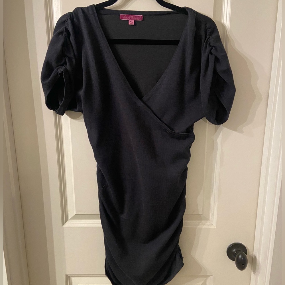 Dark Grey form fitted dress